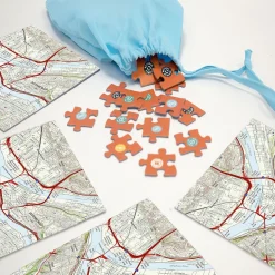 Personalized Hometown Map Puzzle Game