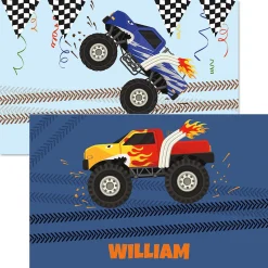 Personalized Monster Truck Kids' Placemat