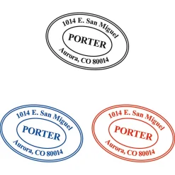 Personalized Oval Self-Inking Address Stamp