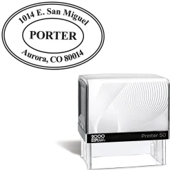 Personalized Oval Self-Inking Address Stamp