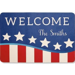 Personalized Patriotic Doormat