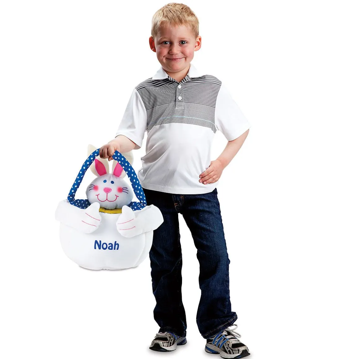 Personalized Plush Easter Bunny Basket
