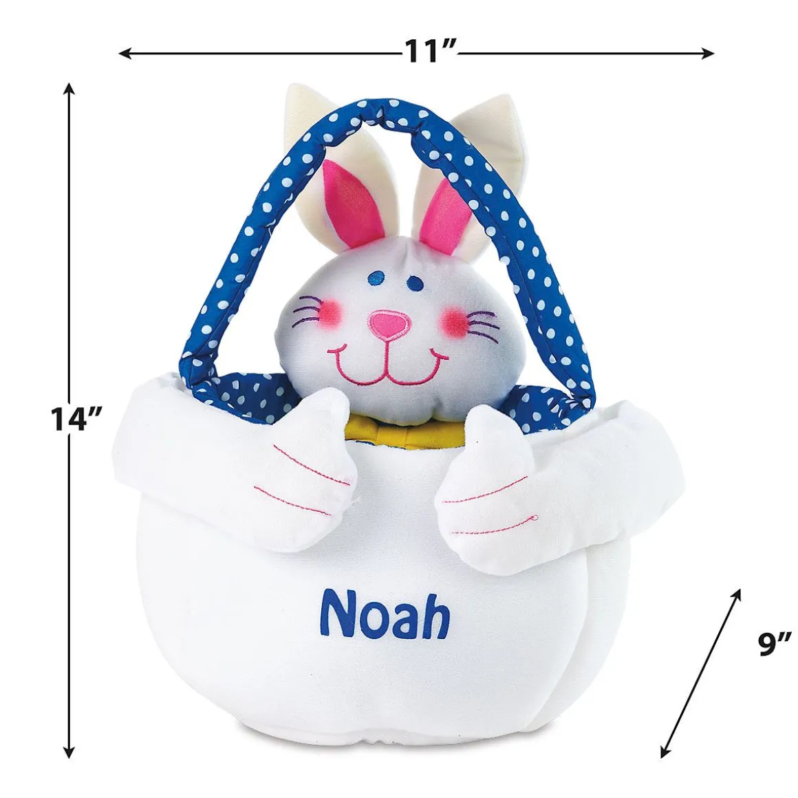 Personalized Plush Easter Bunny Basket