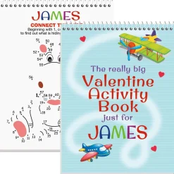 Personalized Really Big Valentine Activity Book