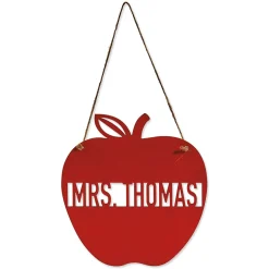 Personalized Red Apple Plaque