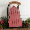 Personalized Red Wood Tree Sled Decor