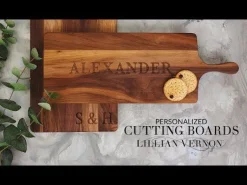 Personalized Scroll Paddle Cutting Board