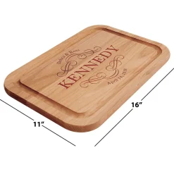 Personalized Scroll Wood Cutting Board