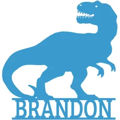 Personalized T-Rex Wooden Plaque - 2 Colors