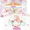 Personalized Unicorn Carousel Kids' Placemat