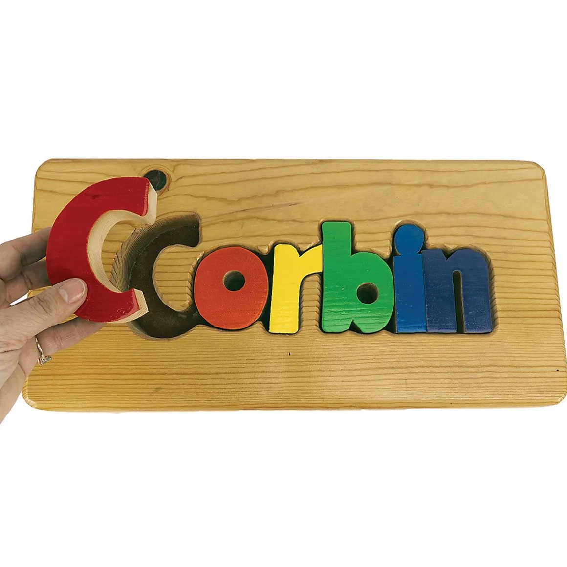 Personalized Wooden Puzzle Step Stool