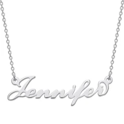 Petite Script Name Sterling Silver Necklace