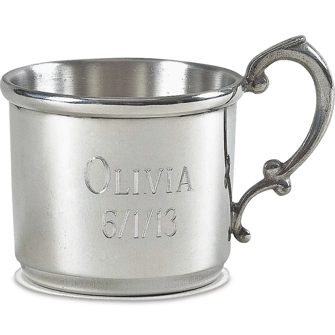 Pewter Personalized Baby Cup