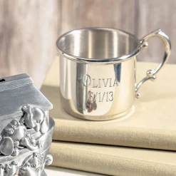 Pewter Personalized Baby Cup