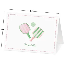 Pickleball Personalized Note Cards