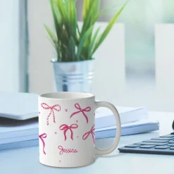 Pink Bows Personalized Mug