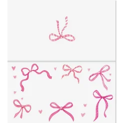 Pink Bows Place Cards