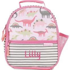 Pink Dinosaur Personalized Lunch Tote by Stephen Joseph®