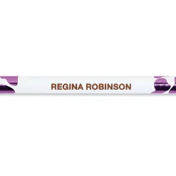 #2 Pink Leopard Personalized Hardwood Pencils