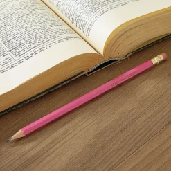 #2 Pink Personalized Hardwood Pencils