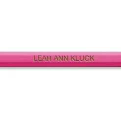 #2 Pink Personalized Hardwood Pencils