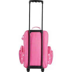 Pink with White Dots 21" Personalized Rolling Luggage