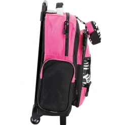 Pink with Zebra Print 18" Personalized Rolling Luggage
