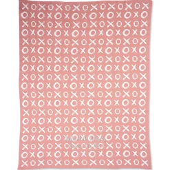 Pink XOXO Personalized Blanket
