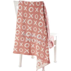 Pink XOXO Personalized Blanket