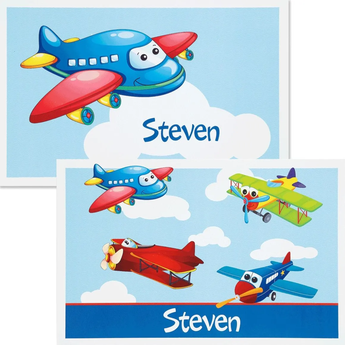 Planes Personalized Double-Sided Placemat