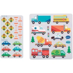 Play Again Working Wheels Reusable Stickers