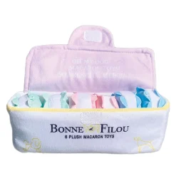 Plush Macaron Squeaky Dog Toys