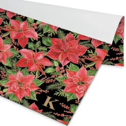 Poinsettias Personalized Placemat Pad
