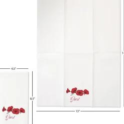 Poppies Disposable Hand Towels