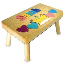 Princess Personalized Puzzle Footstool