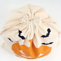 Pumpkin Drawstring Personalized Treat Bag
