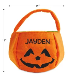 Pumpkin Halloween Personalized Treat Basket