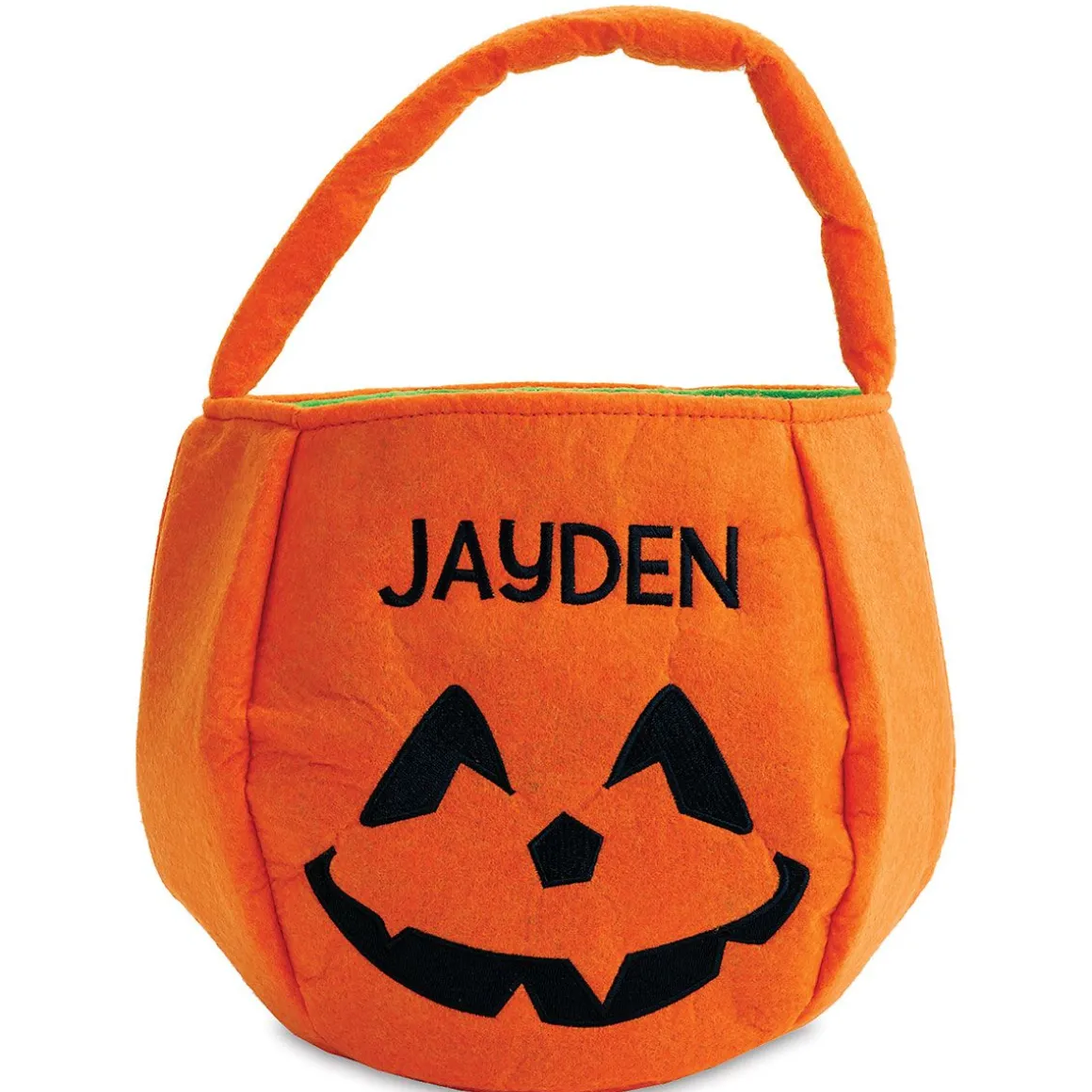 Pumpkin Halloween Personalized Treat Basket