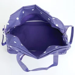 Purple with White Dots Duffel Bag