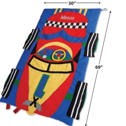 Race Car Personalized Sleeping Bag