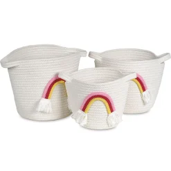 Rainbow Baskets with Handles
