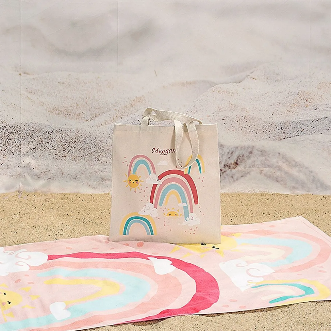 Rainbow Personalized Towel