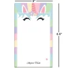 Rainbow Unicorn Personalized Notepad