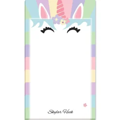 Rainbow Unicorn Personalized Notepad
