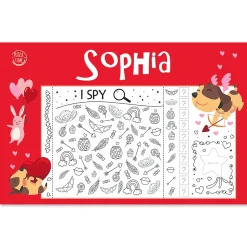 Really Big Valentine Personalized Activity Book for Girls