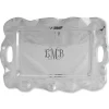 Rectangular with Handles Personalized Vento Tray - Script Monogram
