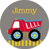 Red Dump Truck Personalized Stickers