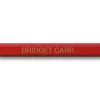 #2 Red Personalized Hardwood Pencils