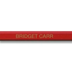 #2 Red Personalized Hardwood Pencils