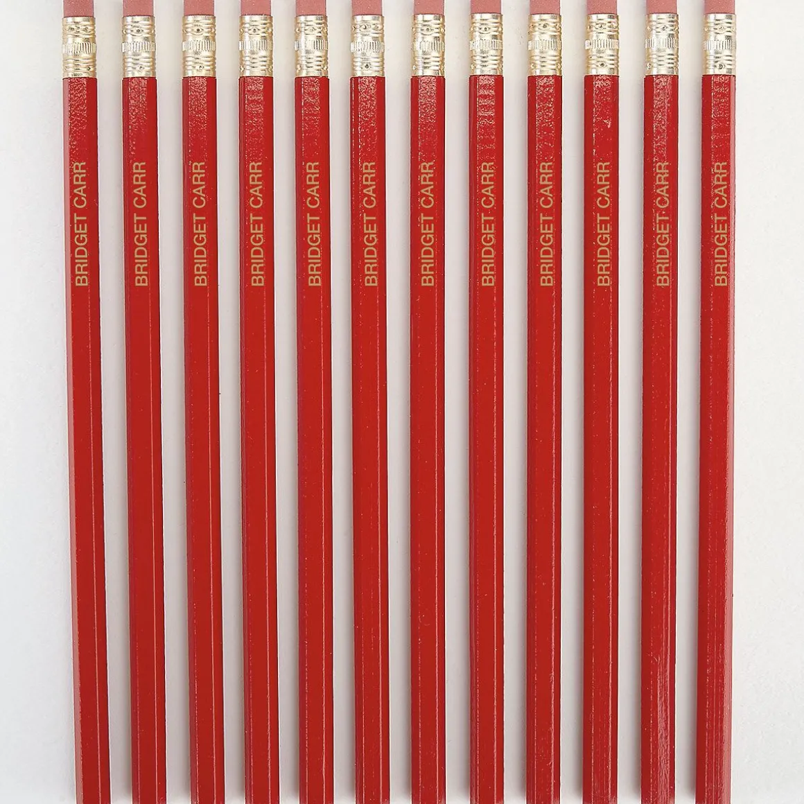 #2 Red Personalized Hardwood Pencils